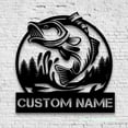thumbnail image 4 of Craftnamesign Custom Walleye Fishing Metal Wall Art LED Light, Fishing Sign, Fishing Wall Decor, 4 of 5
