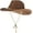 Coffee, variant on Straw Cowboy Hat Wide Brim Sun Hat Cowgirl Summer Panama Hat with Chin Strap Men Women KidTravel Outdoor Famliy Hat