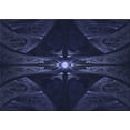 thumbnail image 1 of Ahgly Company Machine Washable Indoor Rectangle Transitional Deep Periwinkle Purple Area Rugs, 4' x 6', 1 of 7