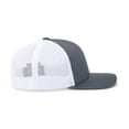 thumbnail image 5 of Pacific Headwear 104C Trucker Snapback Cap-GRAPHITE/WHITE/GRAPHITE-XS, 5 of 8