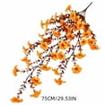 thumbnail image 3 of Fufafayo Fall Artificial Flowers Hanging Baskets, Trumpet Flowers Outdoor Courtyard Decor, Faux Silk Floral Arrangement for Fall-Themed Corridor Porch Garden Wall, 3 of 6