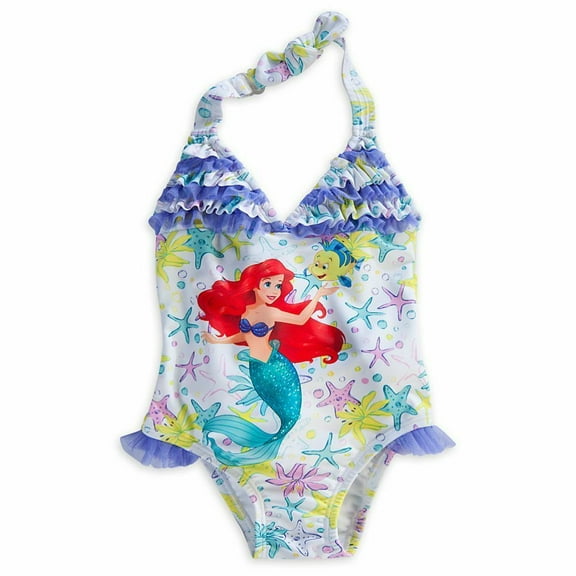 Disney Store Princess The Little Mermaid Ariel 1 PC Swimsuit Girl Size 7/8