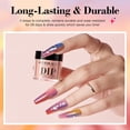 thumbnail image 3 of AZUREBEAUTY Color Changing Dip Powder Nail Kit, Glitter Pink Blue Purple Orange, Base/Top Coat Activator, Gift, 3 of 8