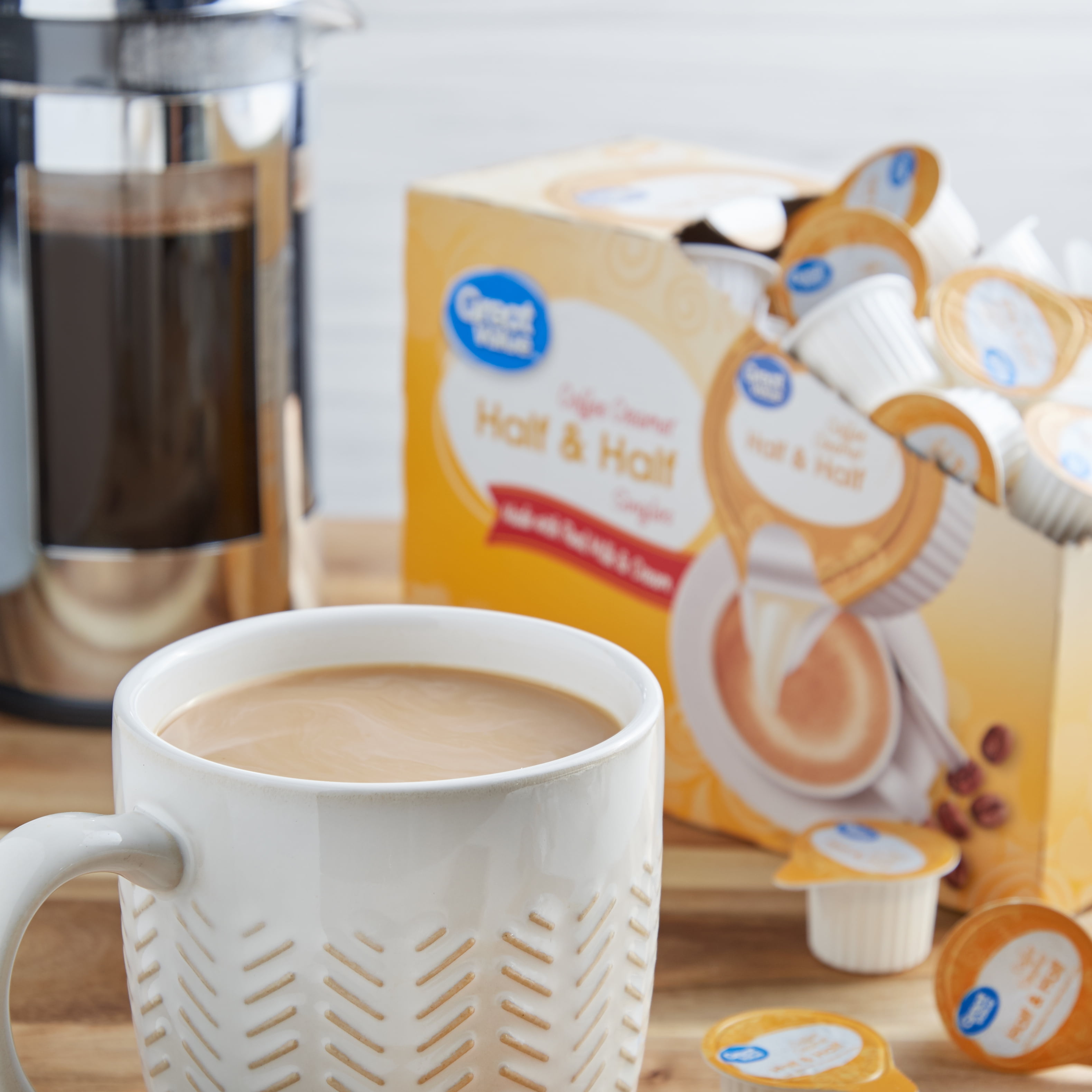 Great Value Coffee Creamer Singles Half Half 21 Fl Oz 48 Count Walmart Com Walmart Com Great Value Coffee Creamer Singles Half Half 21 Fl Oz 48 Count Walmart Com Walmart Com