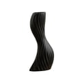 thumbnail image 2 of Jarrón ondulado con forma de flor curvada, soporte para flores, decoración sencilla para mesa. Negro M, 2 of 9