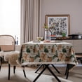 thumbnail image 1 of Nvzi Nappe Rétro Tissu Maison Table Rectangulaire Tissu Table à Thé Géométrique Tissu Long Bar Coussin Repas Tissu Coussin de Bureau Nappe Imprimée (Blanc, 200 * 140cm), 1 of 4