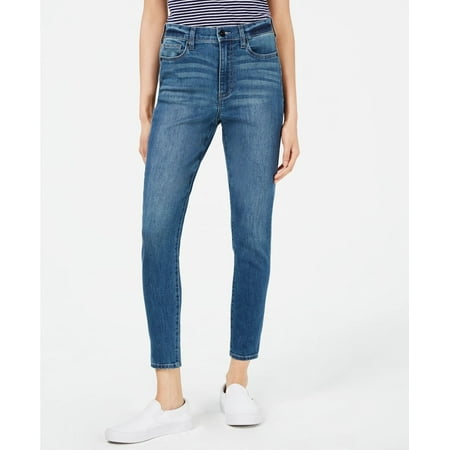 Kendall + Kylie Women's The Push Up High Rise Skinny Jeans Blue Size 25