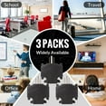 thumbnail image 4 of Maximm 3-Outlet Adapter Plug, Splitter Plug Outlet Expands Single Outlet Into 3 Outlets, Portable Wall Outlet Adapter Perfect for Travel and Cruise Ship Essentials, 3-Prong, UL Listed, Black, 4 of 8