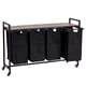 thumbnail image 1 of 1 iron dirty laundry basket rack con 3 baskets, 1 of 9