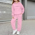 thumbnail image 2 of Gaexia Girls Fall Outfits Size 10-12 ,Girls' Long Sleeve Hoodie And Sweatshirt With Letter Print For Casual Wear And Outdoor Activities, 2 of 4