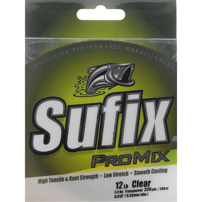 Sufix ProMix Monofilament Fishing Line 12lb Clear 