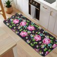 thumbnail image 5 of Pioneer Flower Floral Print Pattern Kitchen Rug Mat,Kitchen Runner Rugs Non Skid Washable,Decorative Kitchen Floor Mats for Kitchen,Sink,Laundry,17"x47.2", 5 of 7