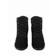 thumbnail image 2 of Peggy-56 Women's High Top Fashion Round Toe Lace Up Wedge Sneaker Shoes, 2 of 3