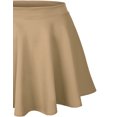 thumbnail image 3 of KOGMO Womens Basic Solid Versatile Stretchy Flared Casual Skater Skirt, 3 of 5