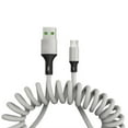 thumbnail image 2 of 5A Spring Extension Micro USB Type-C Fast Charging Data Cable Phone Charger Cord, 2 of 8