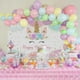 thumbnail image 2 of Fondo de vinilo para fiesta de cumpleaños con diseño de unicornio, 150 x 100 cm, 2 of 9