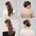 thumbnail image 6 of 8 Pcs Hair Claw Clips,4.3 Inch Hair Clips Claw,Large Non-slip Matte Claws for Women, Claw Clip for Thick Hair,Strong Hold Banana Clips for Thick Thin Hair(Beige, Khaki, Light Pink, Pink), 6 of 8