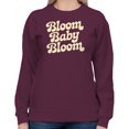 thumbnail image 2 of Smartprints Bloom Baby Bloom Women's Sweatshirt Maroon, Cotton, S, 2 of 4