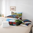 thumbnail image 6 of Manfei Watercolor Flowers 7-Piece Twin Bedding Sets,Rustic Floral Bedding Comforter Set,Multicolor Natural Scenery Sheet Sets For Kids,Ultra Soft Home Decor Reversible, 6 of 8