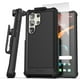 thumbnail image 1 of Funda Protectora Falcon Negro con Cinturón y Protector de Pantalla de Vidrio Templado para Samsung G, 1 of 9