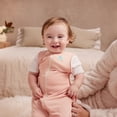 thumbnail image 6 of Love to Dream Swaddle Up LITE Cotton 0.2 TOG Baby Sleep Sack, Arms Up Design, Twin Zipper, Newborn 5-8.5 lbs, Blush Pink, 6 of 6