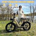 thumbnail image 3 of TST Electric Bike for Women, 20"x4" Fat Tire, 750W Motor 48V/15AH Tested to UL 2849 Standard by SGS, Dual Hydraulic Disc Brakes, Full Suspension, 3 of 13