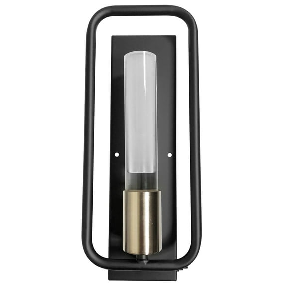 12V LED Wall Sconce Matte Black Decorative Lamp with Switch 3500K Warm White Light