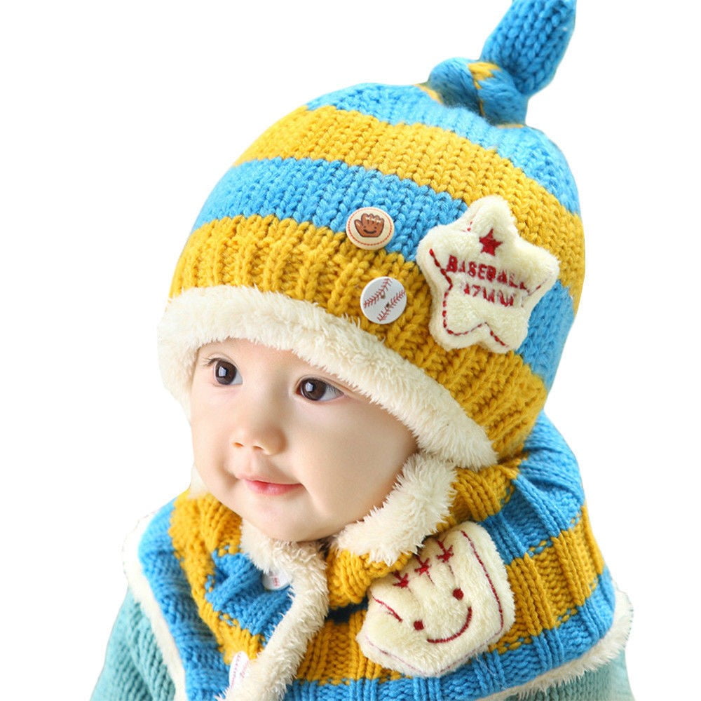 New Toddler Kids Girl/&Boy Baby Infant Winter Warm Crochet Knit Hat Beanie Cap.