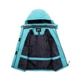 thumbnail image 3 of Skieer Women's Waterproof Ski Jacket Windproof Rain Jacket Winter Warm Hooded Coat Light Blue Small, 3 of 10