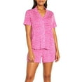 thumbnail image 2 of GAP Women's 2-Piece Short Sleeve Notch Collar Top & Short Sleep Set, 2 of 10