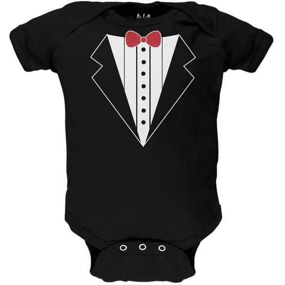 Valentine's Day - Tuxedo Costume Baby One Piece - 3-6 months