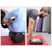 CanDo Black Composite High-Density Extra Firm Foam Roller - Round