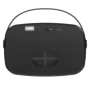 IQ Sound Mini Karaoke Portable Bluetooth Speaker with Wireless Microphone and RGB Light Show, IQ-908K , Black