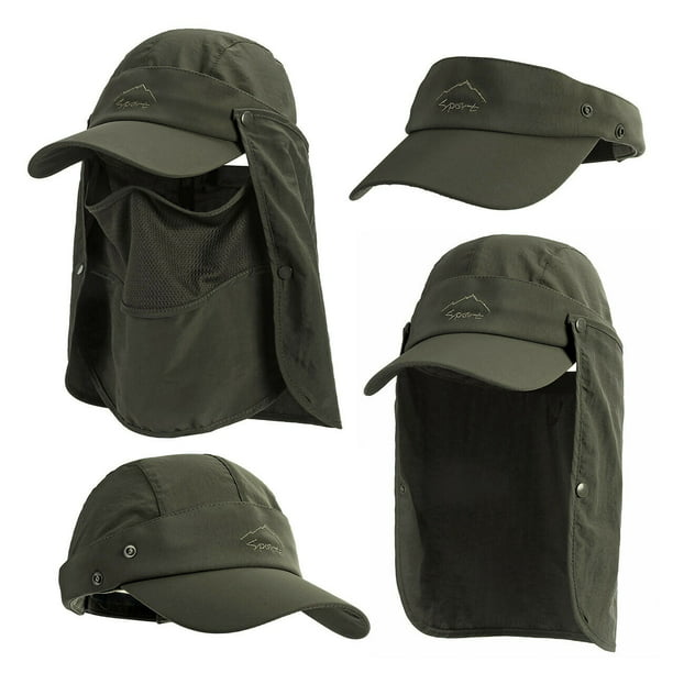 Outdoor Uv Protection Sun Hat Ear Flap Men Womens Neck Cover Cap