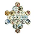 thumbnail image 2 of 20 piezas de reloj de estilo de con cúpula de camafeo cabujón plano para collar de bricolaje hallazgos de joyería manua 10mm Baoblaze Joyería que hace el cabochon, 2 of 8