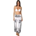 thumbnail image 4 of INGEAR Women’s Smocked Boho Harem Pants, Hippie Gypsy Print Yoga Trousers, 4 of 7