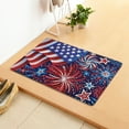 thumbnail image 5 of Clearance!XEOVHV Patriotic Door Mat, 4th of July flag fireworks Mat Non-Slip Independence Day Entrance Door Rugs for Indoor Outdoor Home Bathroom Decor, 16 x 24 Inch, 5 of 8