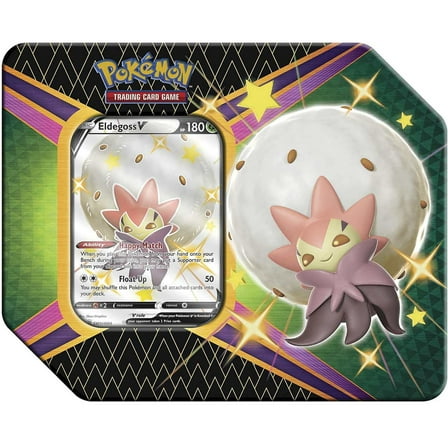 Pokemon Shining Fates Eldegoss V Tin Set [6 Booster Packs & Promo Card!]