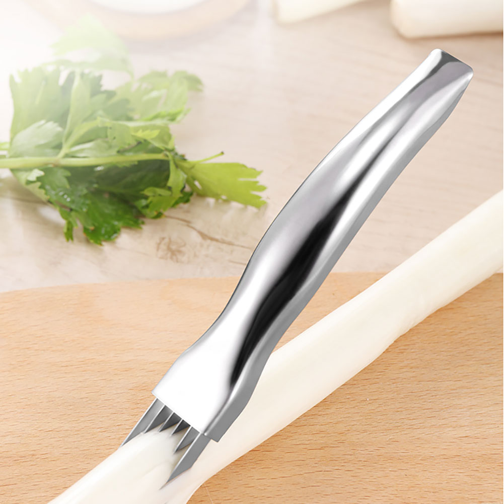 Onion Negi Cutter, Onion Scallion Cutter, Stainless Steel Vegetable
