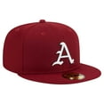 thumbnail image 3 of Men's New Era Cardinal Arkansas Razorbacks 59FIFTY Fitted Hat, 3 of 6