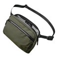 thumbnail image 1 of ALPAKA Flight Sling-Cross-body Sling Bag For Men Travel with Portable, Packable, Ajustable & Detachable Shoulder Strap, Weatherproof Fabrics, YKK Zippers 2L Capacity Fits iPad Mini, Green, 1 of 1