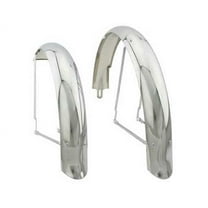 26" Flared Adjustable Balloon Fender Set Chrome. for bicycles, bikes, for 26" lowrider bike, beach cruiser.