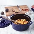 thumbnail image 6 of Staub Cast Iron 4-qt Round Cocotte - Dark Blue, 6 of 9