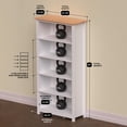 thumbnail image 3 of From the Tree Furniture Solid Pine Wood Bookcase – Tall Bookshelf with 4 Adjustable Shelves for Home, Office & Kids Room, 3 of 8