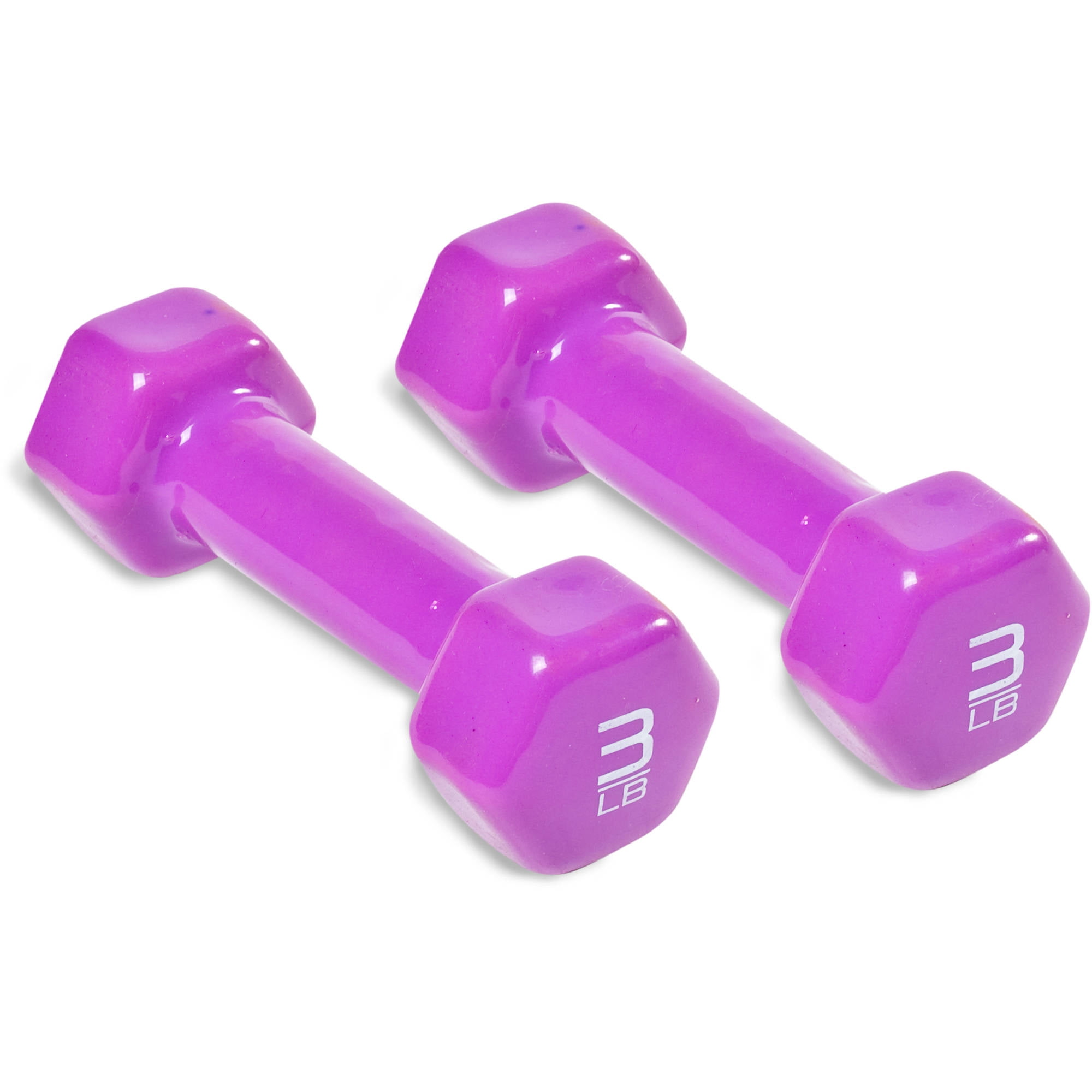 CAP Barbell Vinyl Dumbbells, 3 Pound Pair