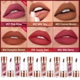 thumbnail image 2 of LUVCLS Lápiz labial mate rojo nude aterciopelado de 7 colores, antiadherente, de larga duración, 9CI3, 2 of 6