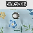 thumbnail image 5 of Blue Shower Curtain, Boho Floral Flower Shower Curtains for Bathroom, Modern Farmhosue Waterproof Fabric Shower Curtain Set with Hooks 72x72 Inch, 5 of 6