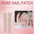 thumbnail image 7 of RAGUPEL 24Pcs Glue on Nails for Women,Golden Lines Coffin Nails Tips,Matte Surface Nail Press Ons,Fake Nails for Parties,Gatherings and Photo Shoots,Style2, 7 of 7