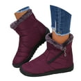 thumbnail image 3 of YLYL Snow Boots for Women Waterproof No Slip Comfortable Warm Fur Lined Slip on Winter Outdoor Ankle Booties, 3 of 9