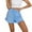 Light Blue, variant on Npasoilc Ruffle Running Shorts For Women Cotton And Linen Drawstring High Waisted Athletic Shorts Quick Dry Flowy Lightweight Workout Gym Biker Shorts